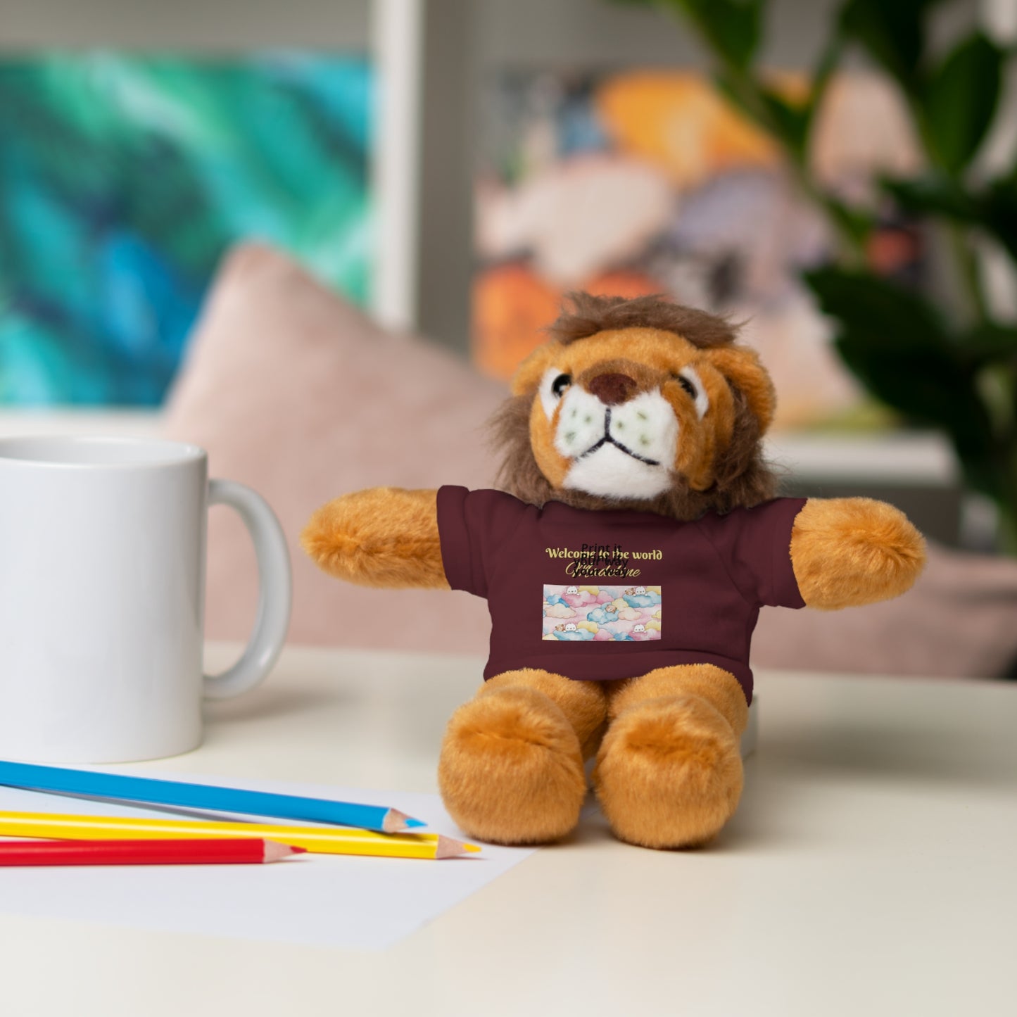 Welcome to the World Newborn Baby Teddy with 'Welcome to the world' Tee