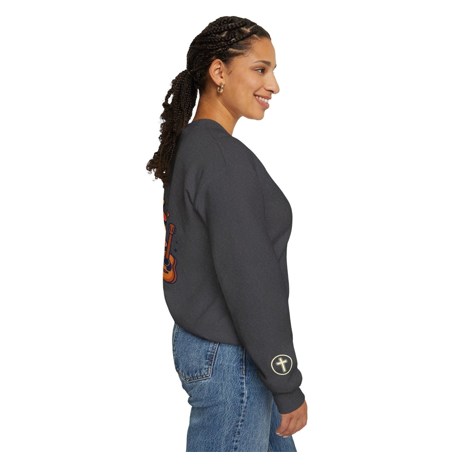 Rock Your Faith Sweatshirt | Christian encouragement, retro groovy pastel