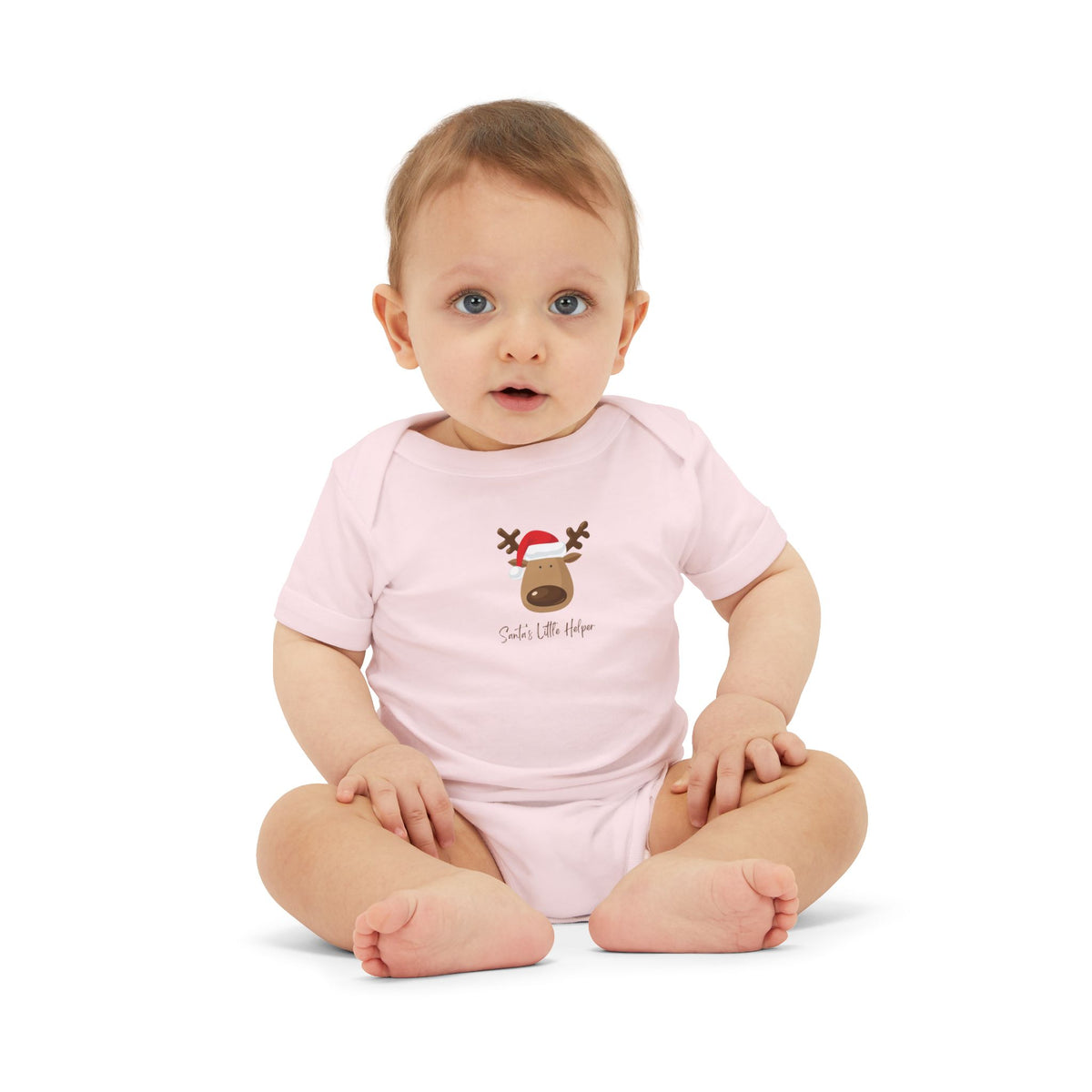 Reindeer Baby Onesie - Cute 'Tis the Season Infant Bodysuit, Christmas Holiday Outfit
