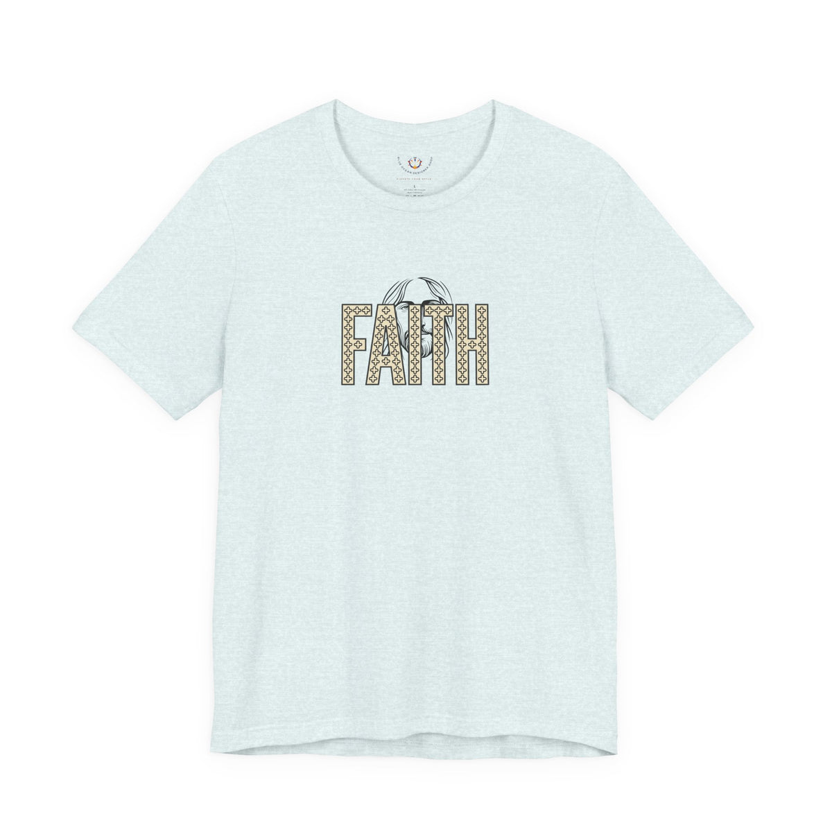 Faith Graphic Tee — Jesus Face Christian T-Shirt
