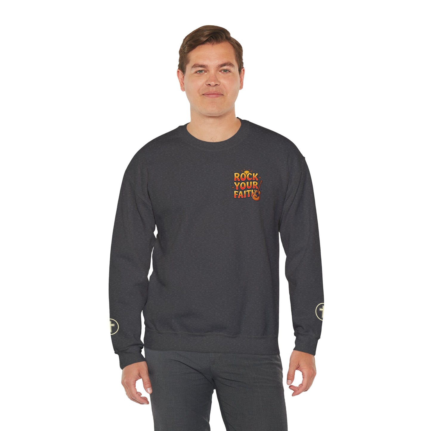 Rock Your Faith Sweatshirt | Christian encouragement, retro groovy pastel
