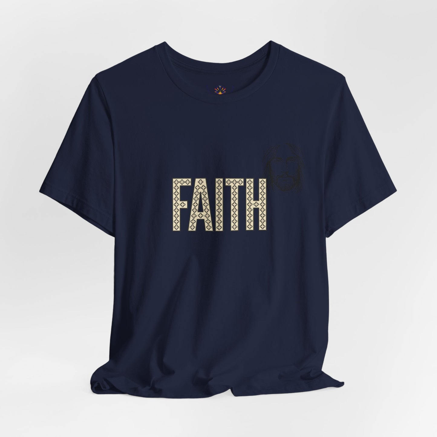 Faith Graphic Tee — Jesus Face Christian T-Shirt