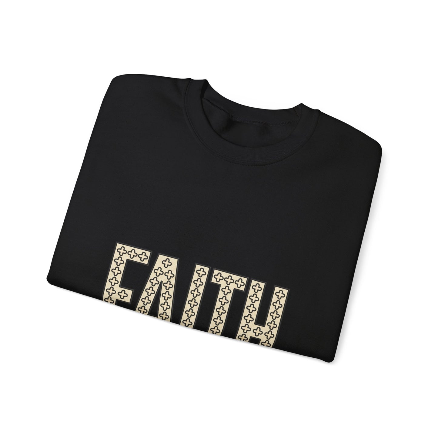 Faith groovy lettering Sweatshirt | Christian encouragement, pastel retro