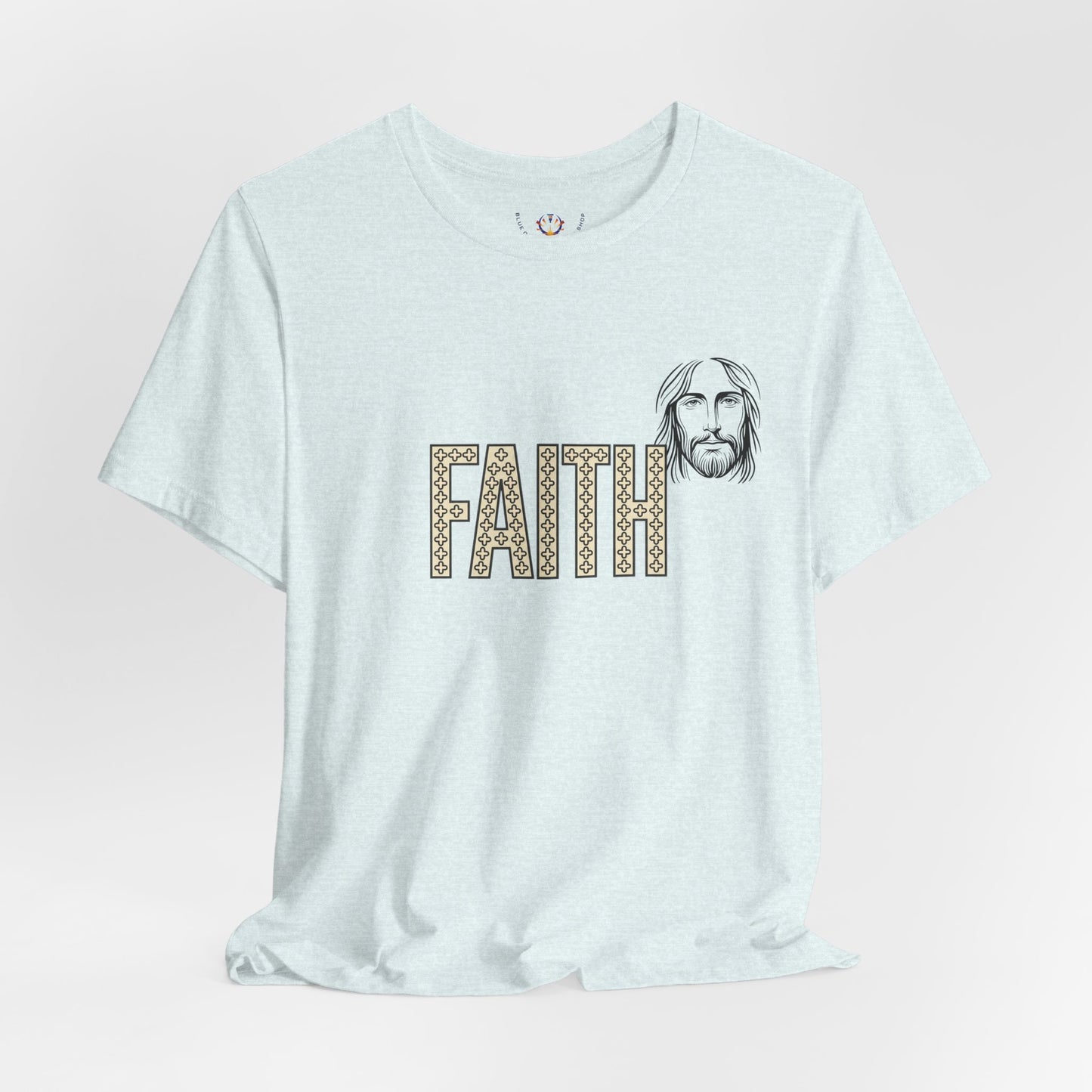 Faith Graphic Tee — Jesus Face Christian T-Shirt