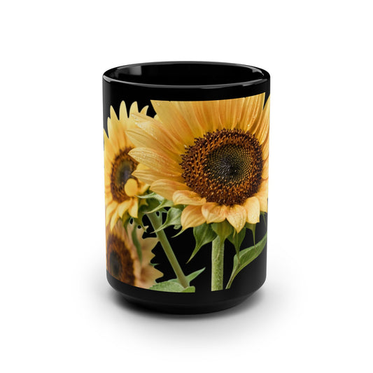 Sunflower Black 15oz Mug