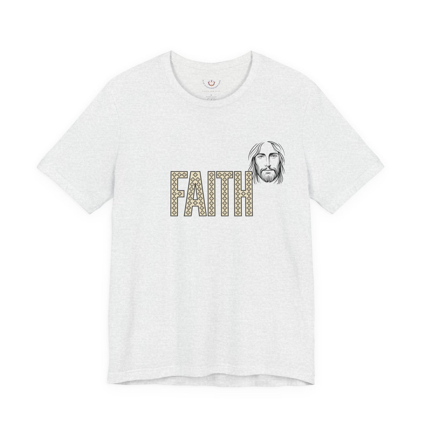 Faith Graphic Tee — Jesus Face Christian T-Shirt