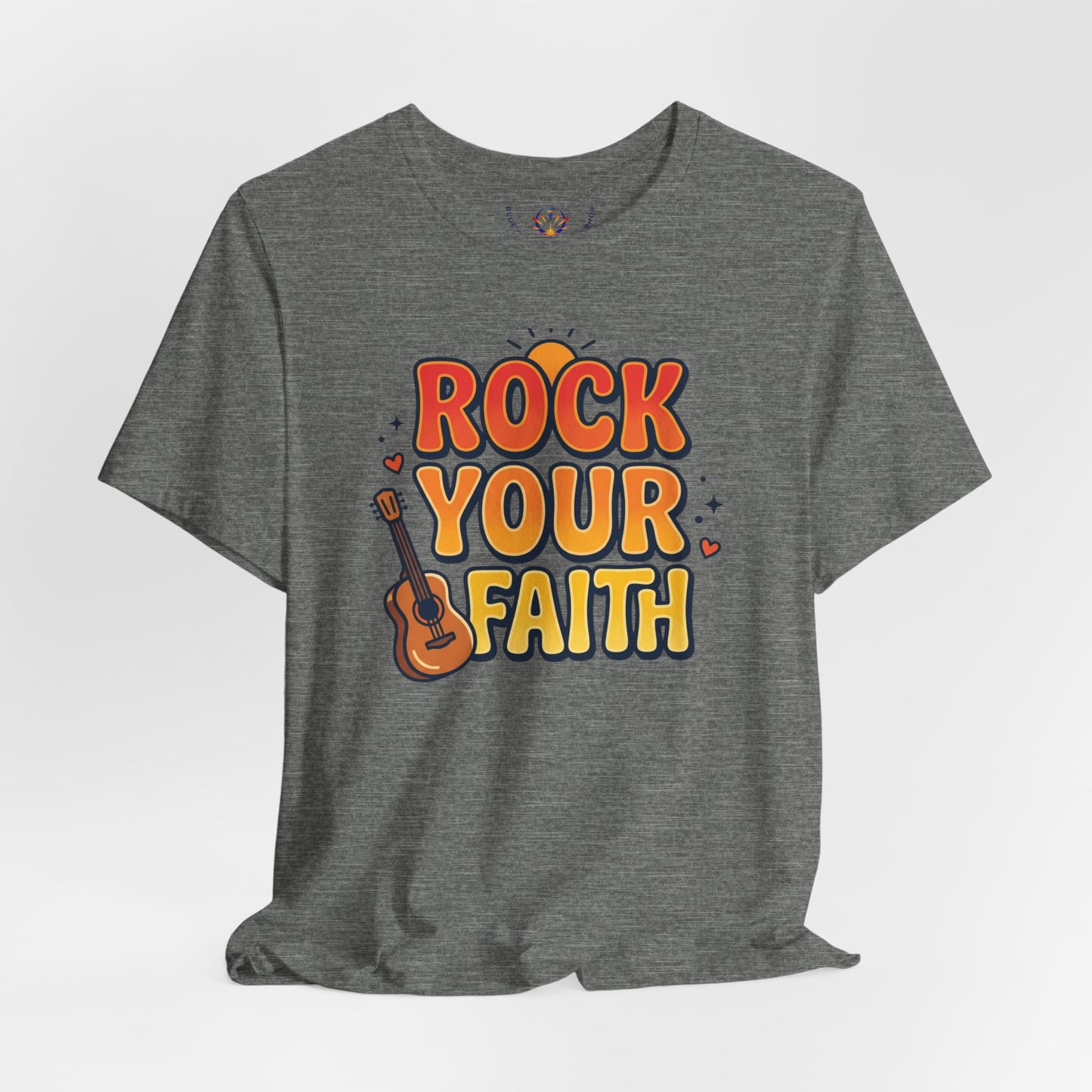 Rock Your Faith Tee | Christian encouragement, retro groovy pastel