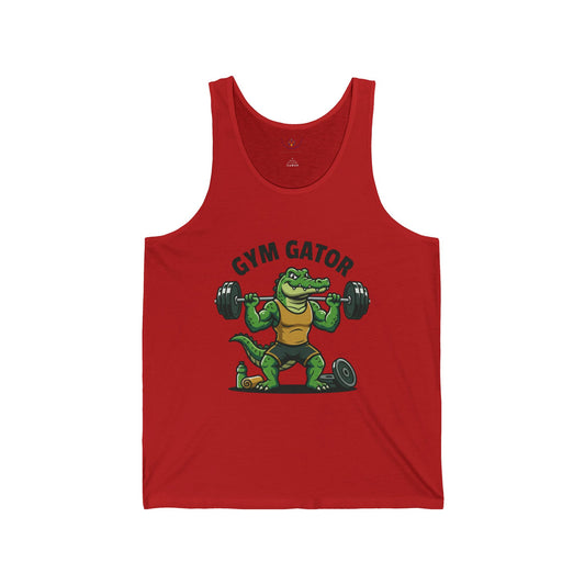 Gym Gator Tank Top — Funny Alligator Weightlifting Fitness Tank