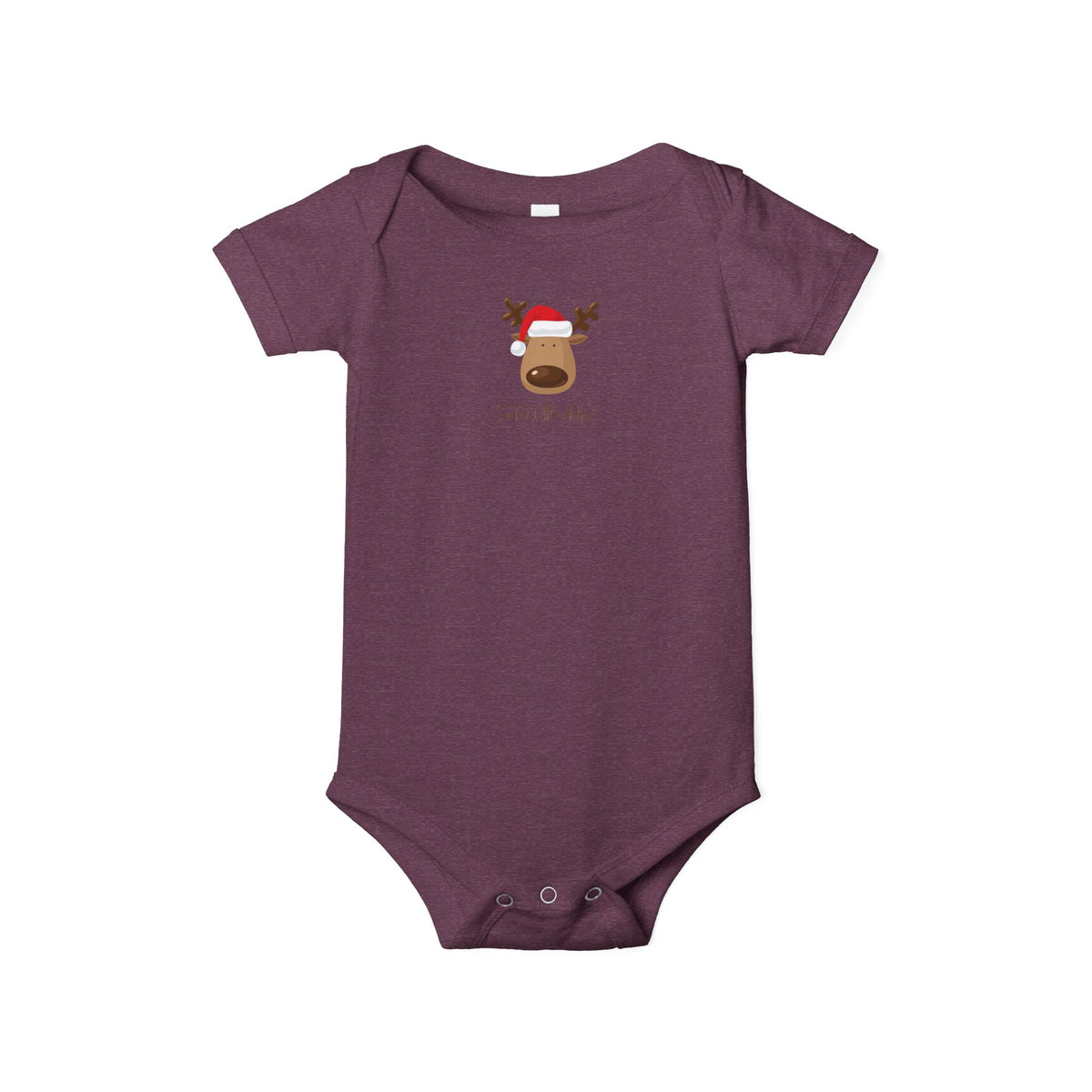 Reindeer Baby Onesie - Cute 'Tis the Season Infant Bodysuit, Christmas Holiday Outfit