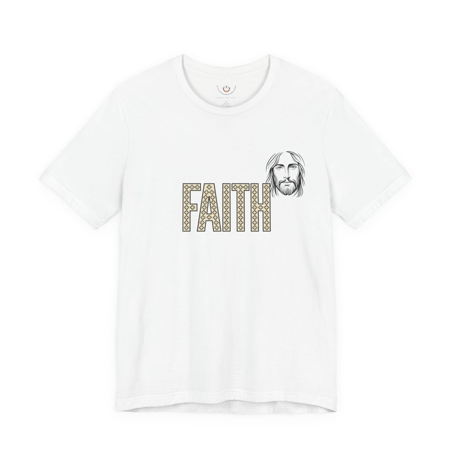 Faith Graphic Tee — Jesus Face Christian T-Shirt