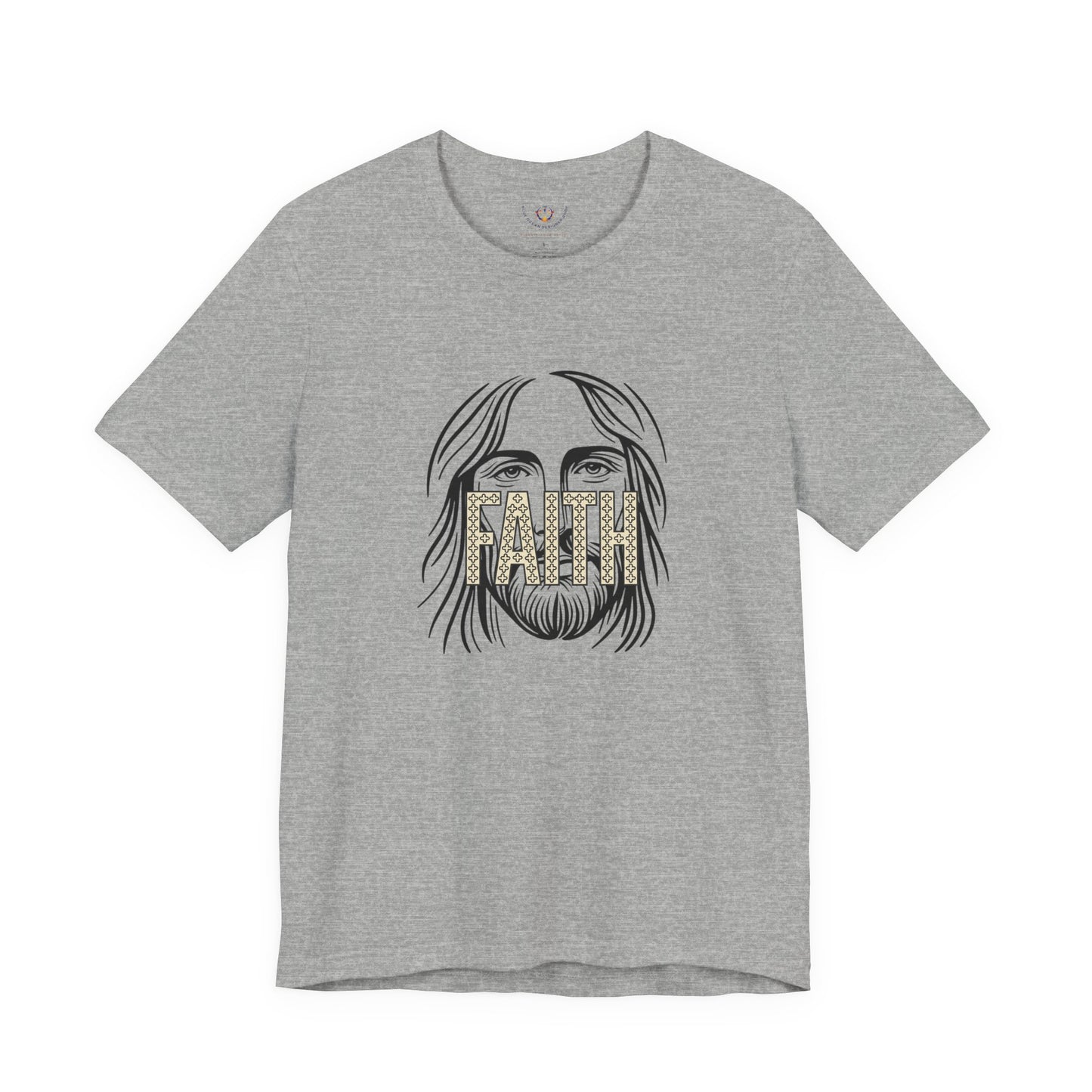 Faith Graphic Tee — Jesus Face Christian T-Shirt