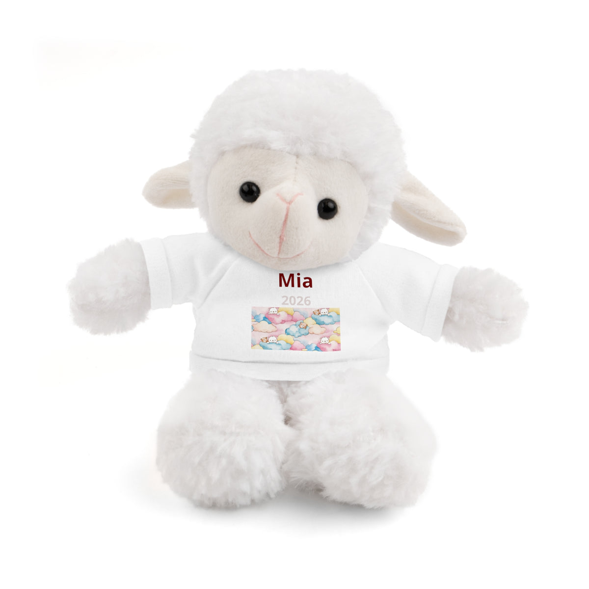 Personalized Plush Bear with Custom Tee — Cute Plush Print & Name