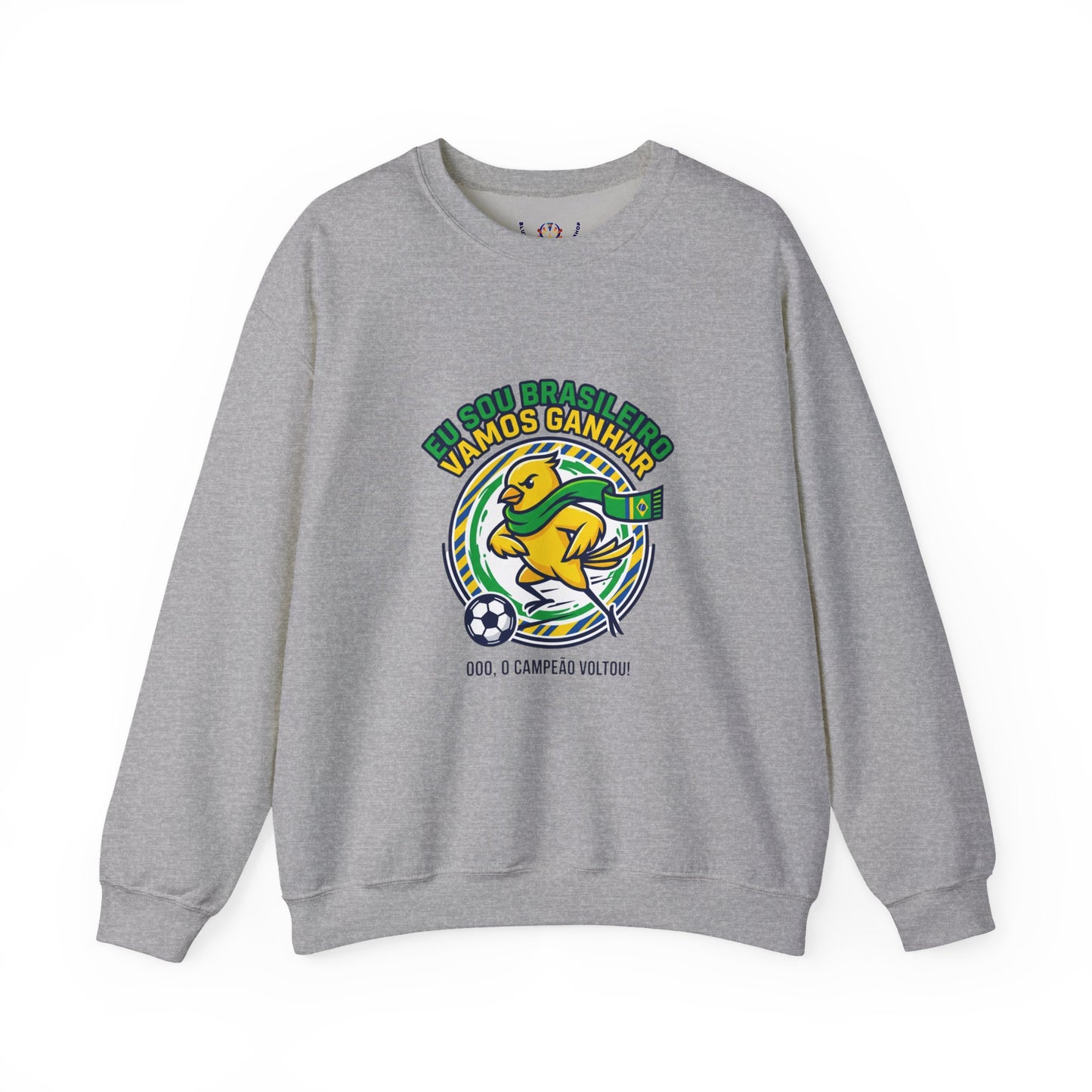 Brazil Retro Soccer Crest Sweatshirt | country pride, championship season