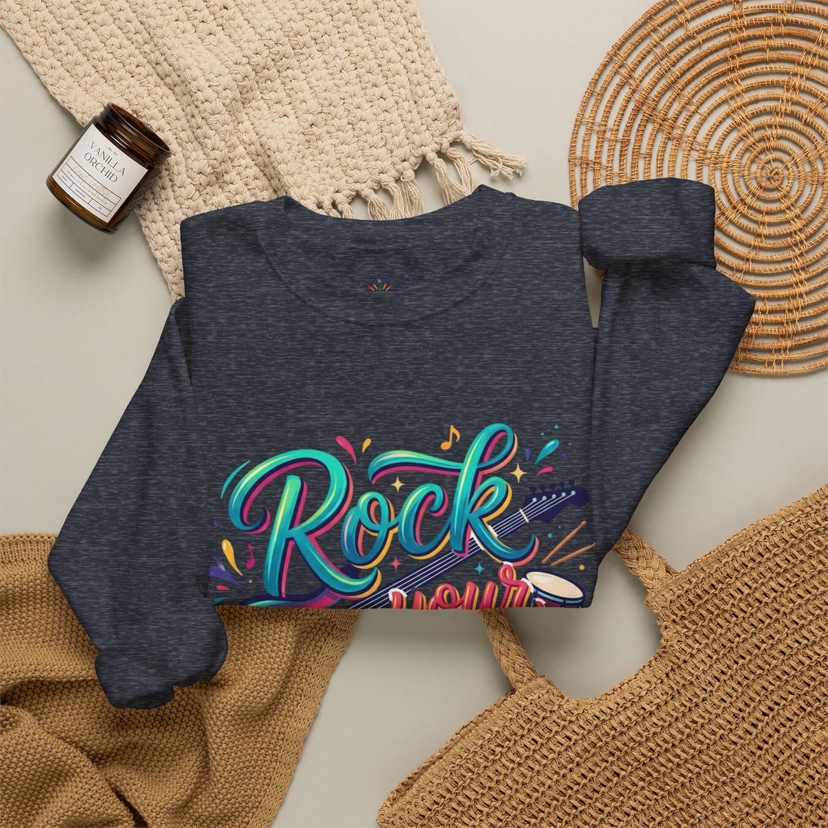 Rock Your Faith Sweatshirt — Christian Music Graphic Crewneck