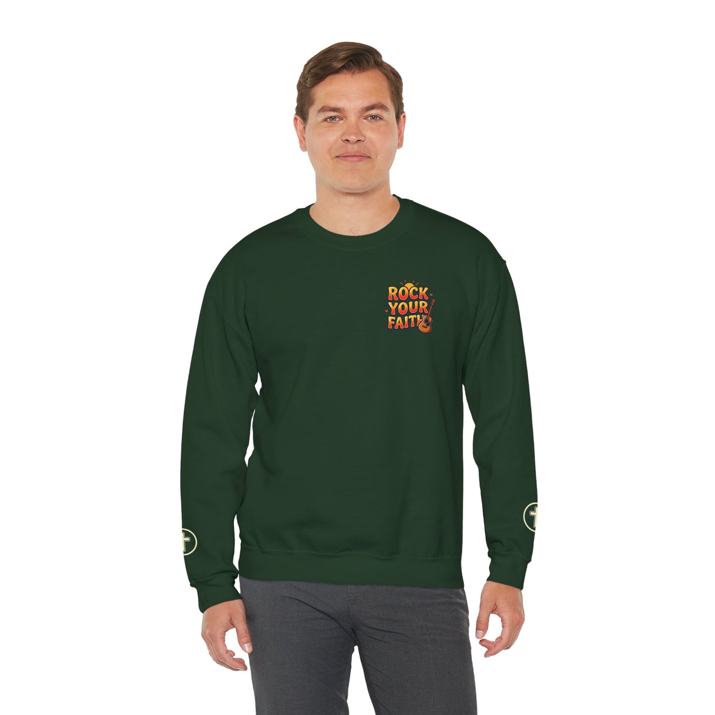 Rock Your Faith Sweatshirt | Christian encouragement, retro groovy pastel