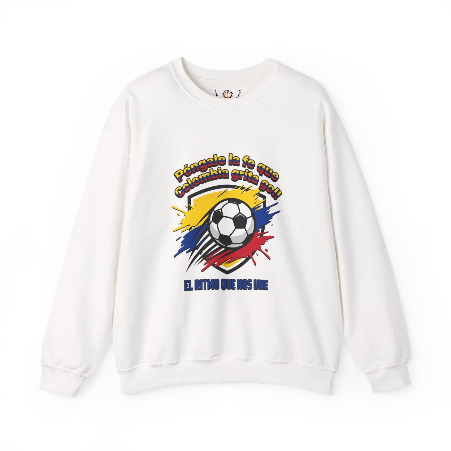 Colombia Pride Soccer Crewneck Sweatshirt | Retro National Colors, Championship Season