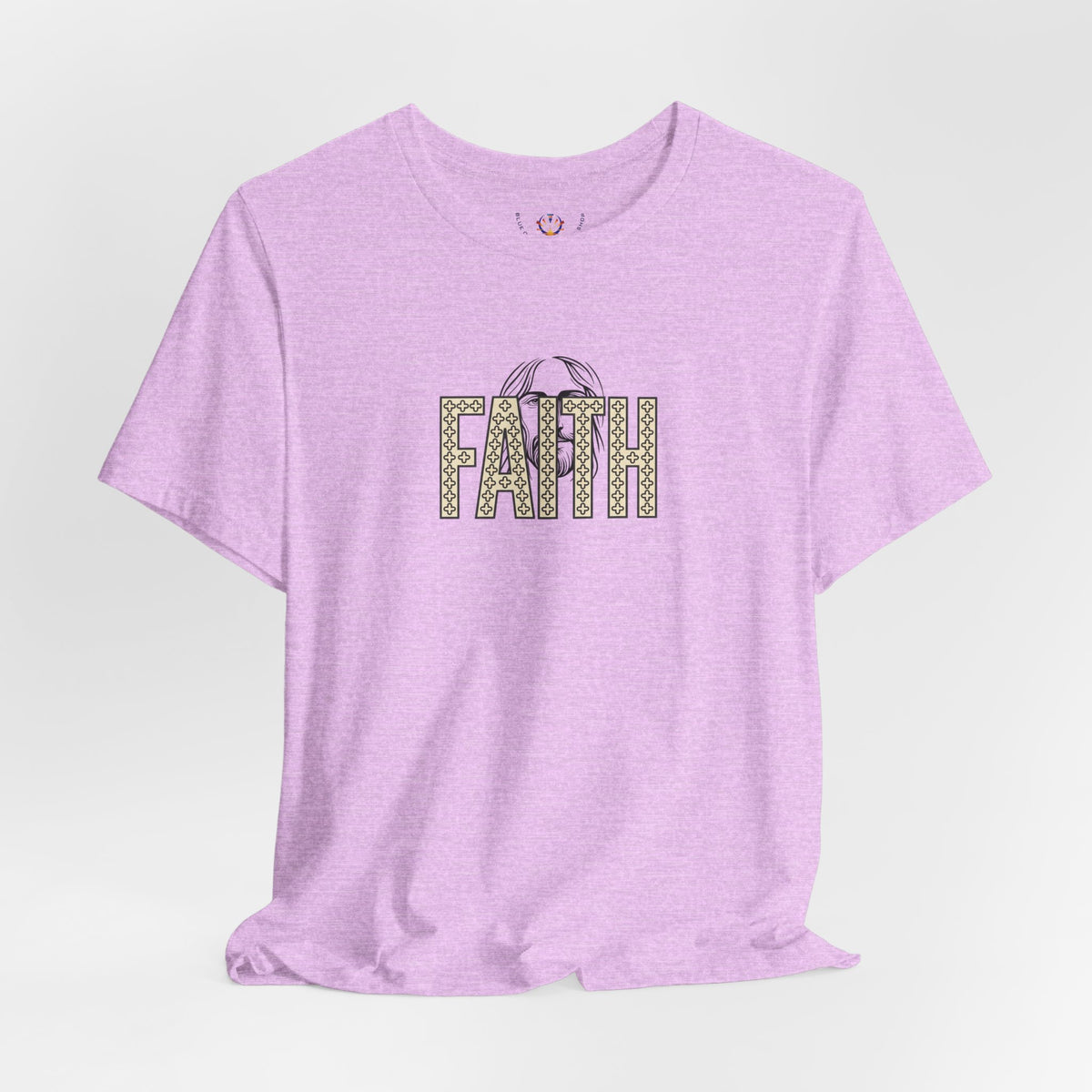 Faith Graphic Tee — Jesus Face Christian T-Shirt