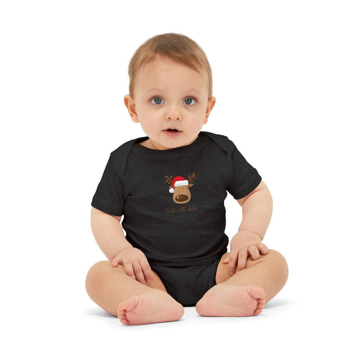 Reindeer Baby Onesie - Cute 'Tis the Season Infant Bodysuit, Christmas Holiday Outfit