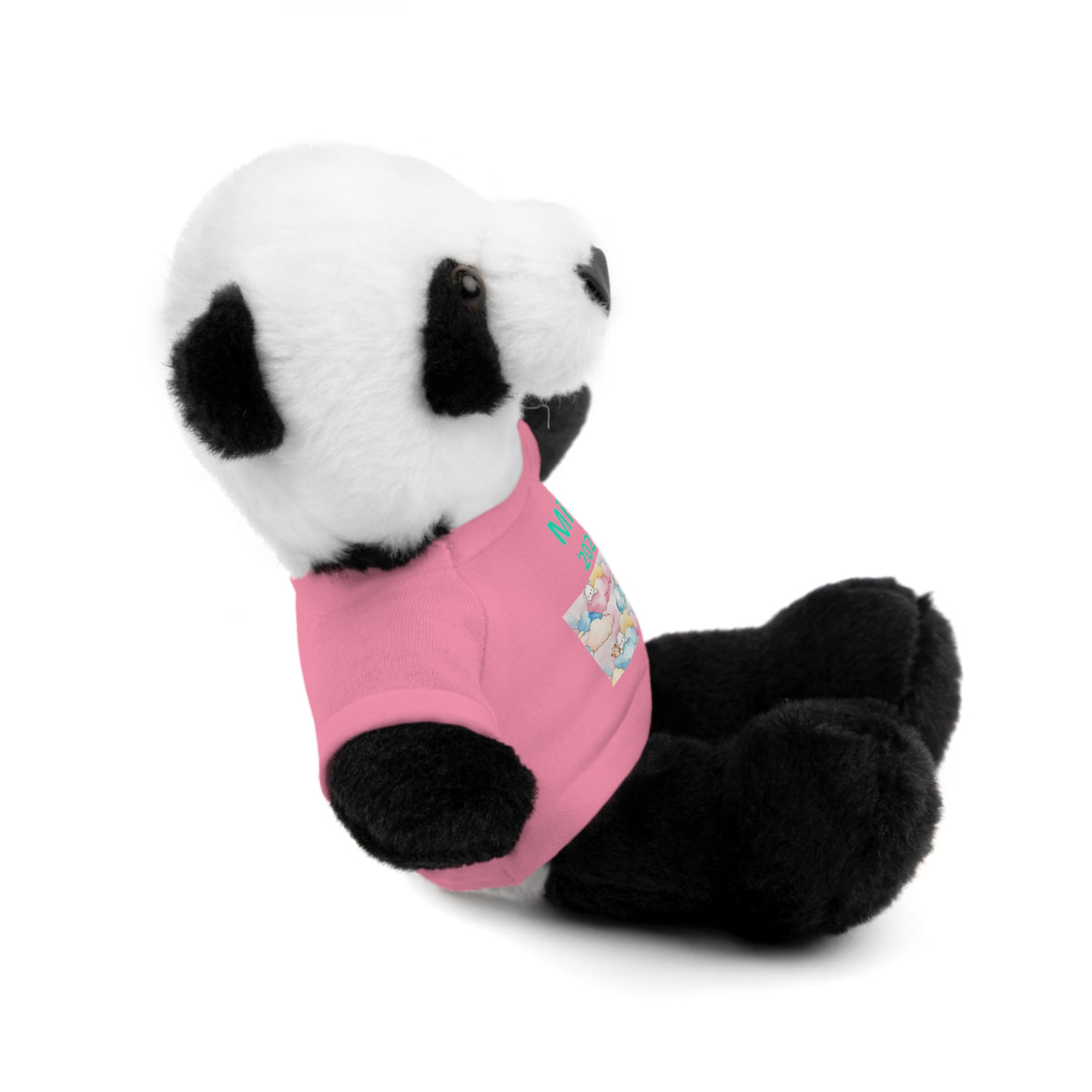 Personalized Plush Bear with Custom Tee — Cute Candy Print & Name