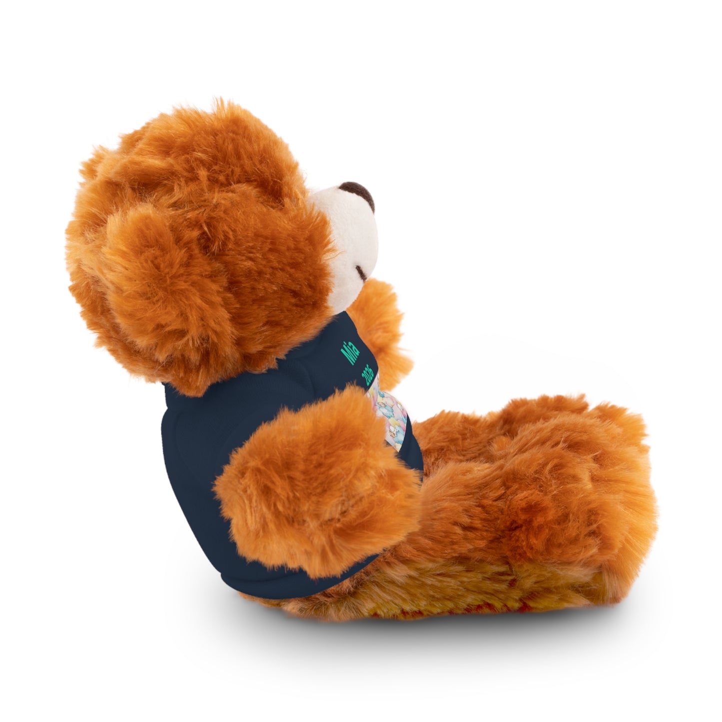 Personalized Plush Bear with Custom Tee — Cute Candy Print & Name
