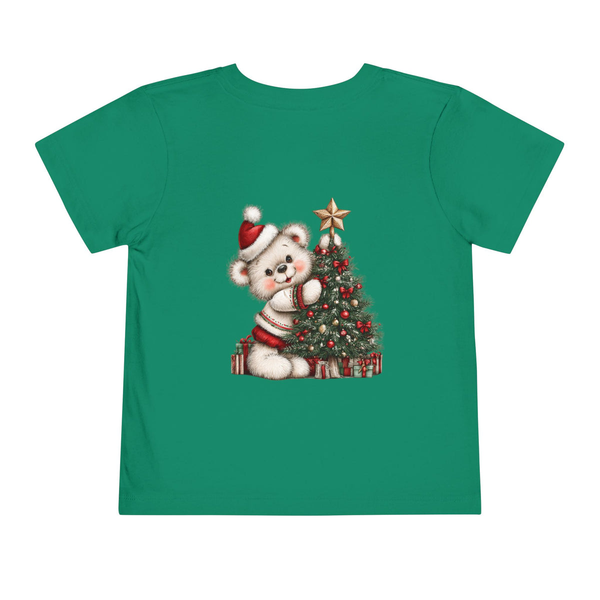 Christmas Toddler Bear Short Sleeve Tee
