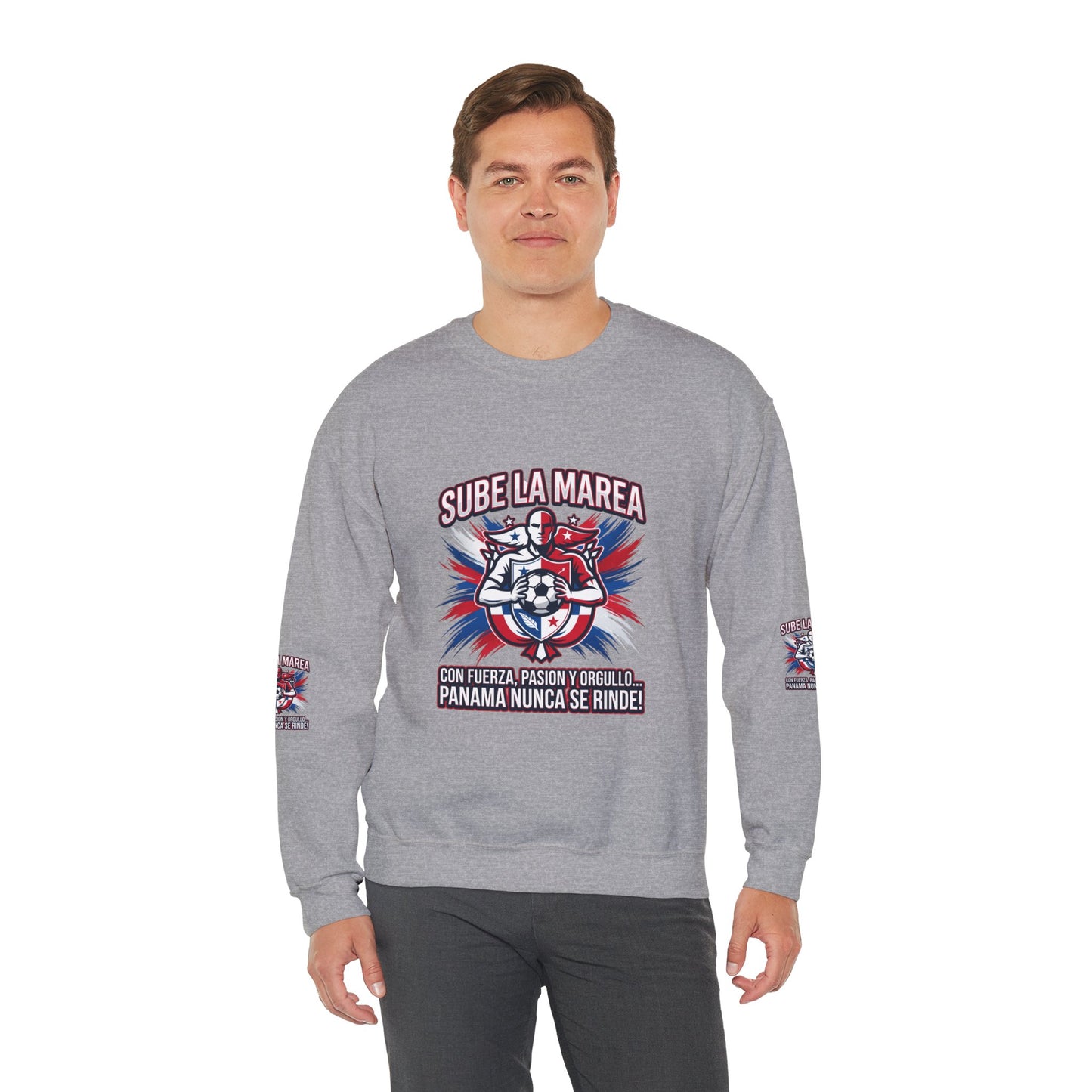 Sube La Marea Soccer Crewneck, Panama Country Pride, Retro Championship