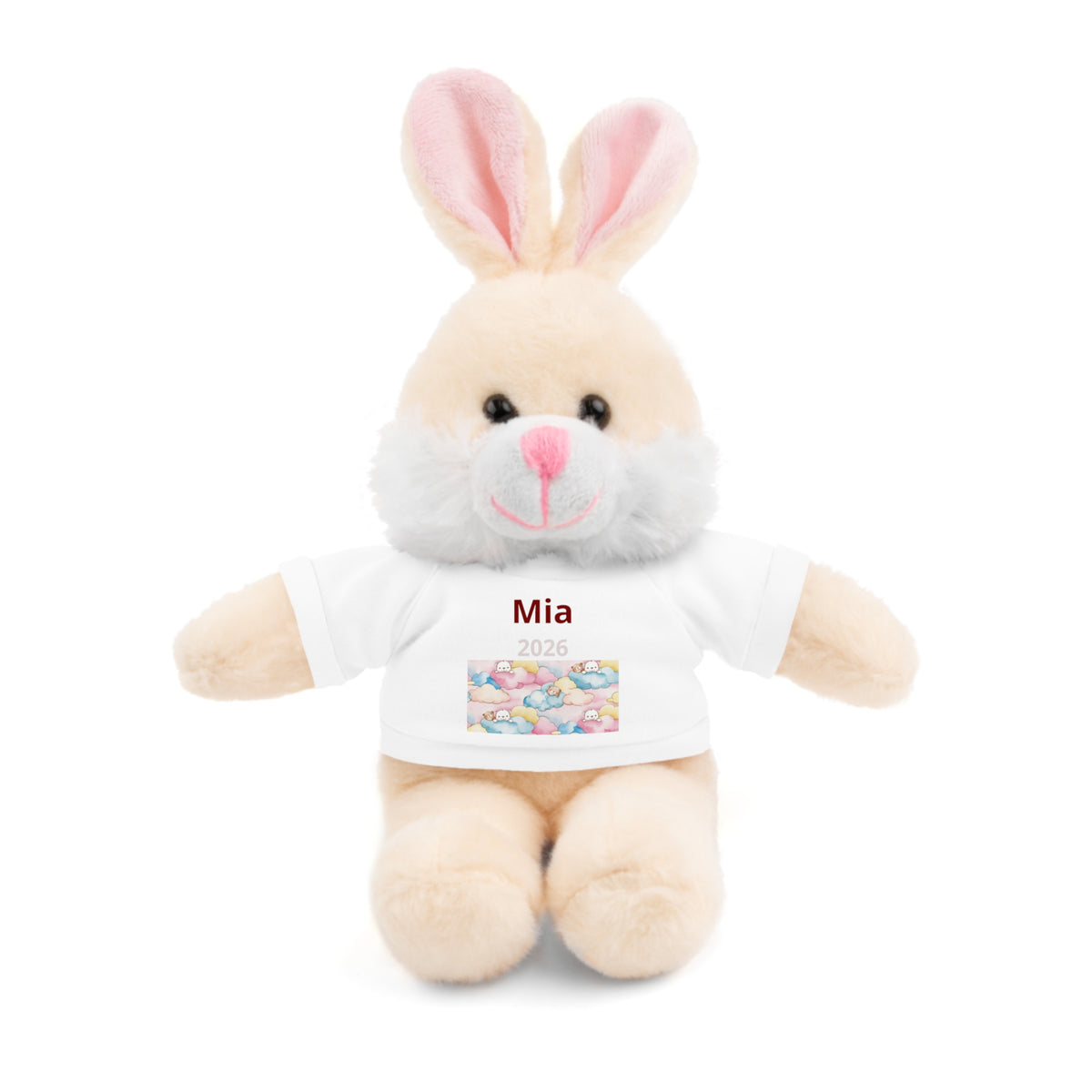 Personalized Plush Bear with Custom Tee — Cute Plush Print & Name