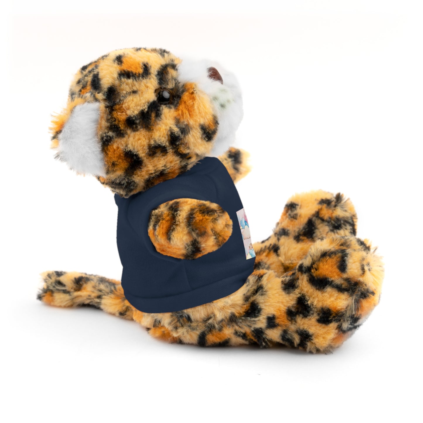 Personalized Plush Bear with Custom Tee — Cute Candy Print & Name