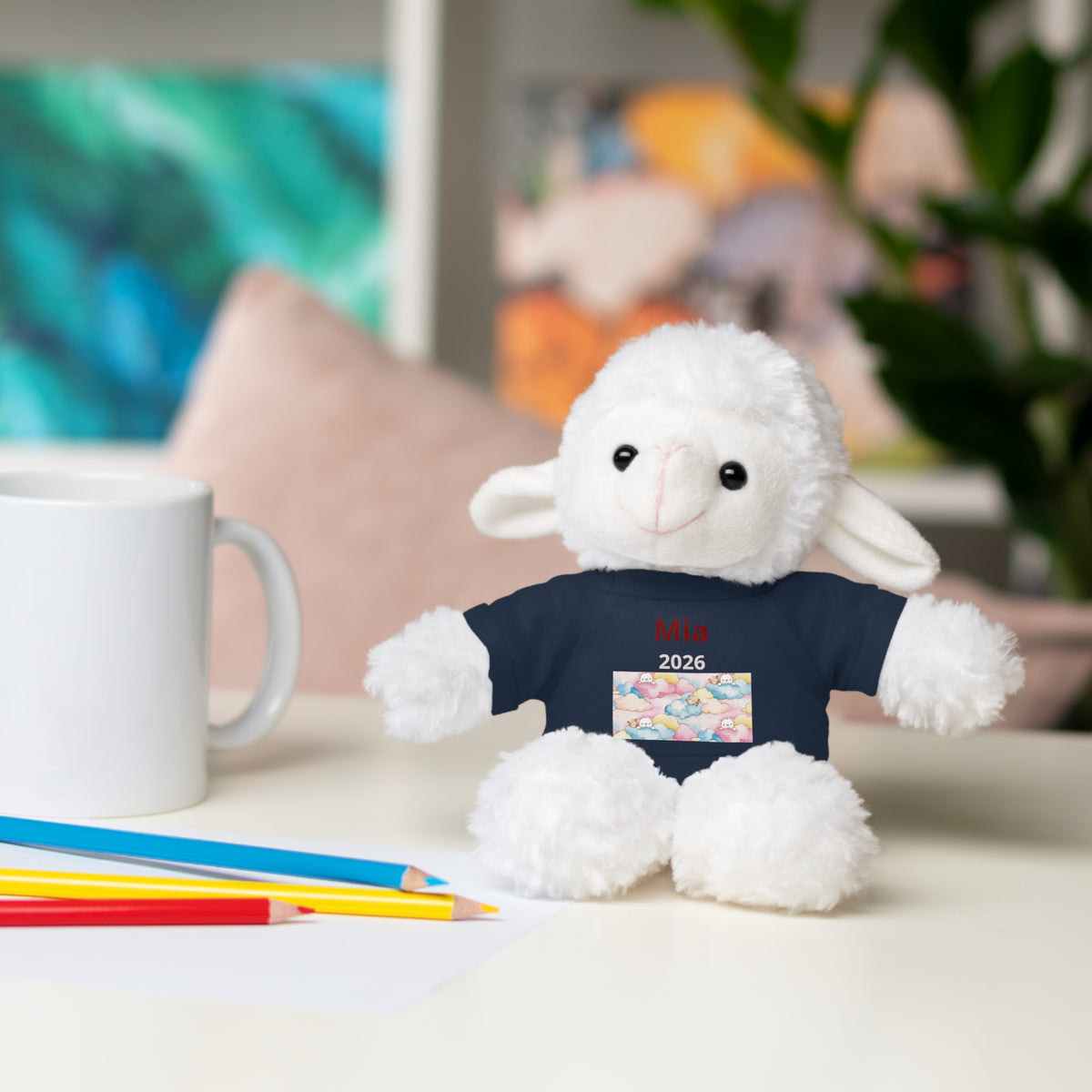 Personalized Plush Bear with Custom Tee — Cute Plush Print & Name