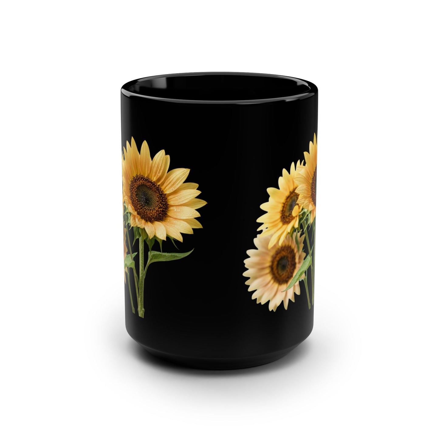 Sunflower Black 15oz Mug