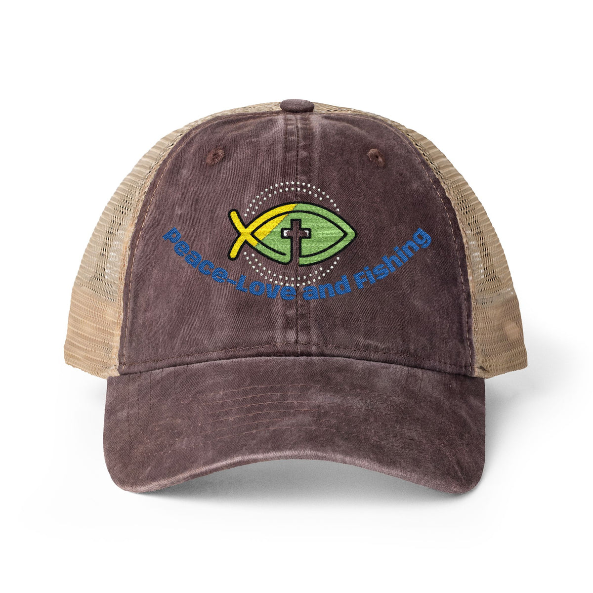 Embroidered Fishing Cap