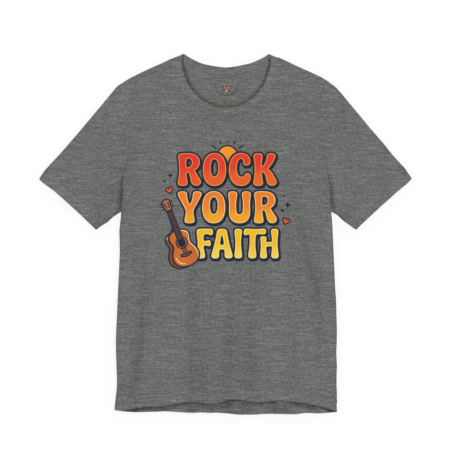 Rock Your Faith Tee | Christian encouragement, retro groovy pastel