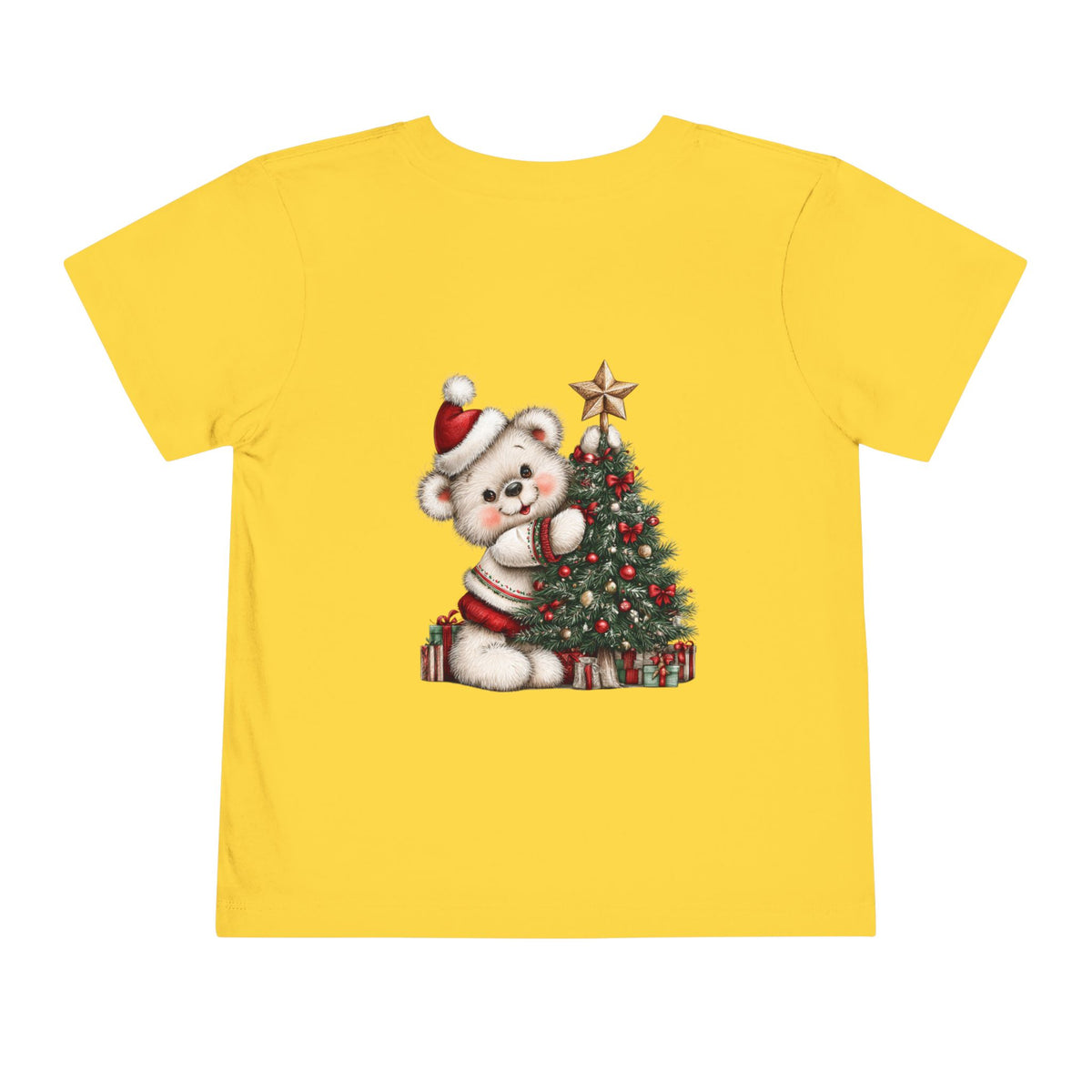 Christmas Toddler Bear Short Sleeve Tee