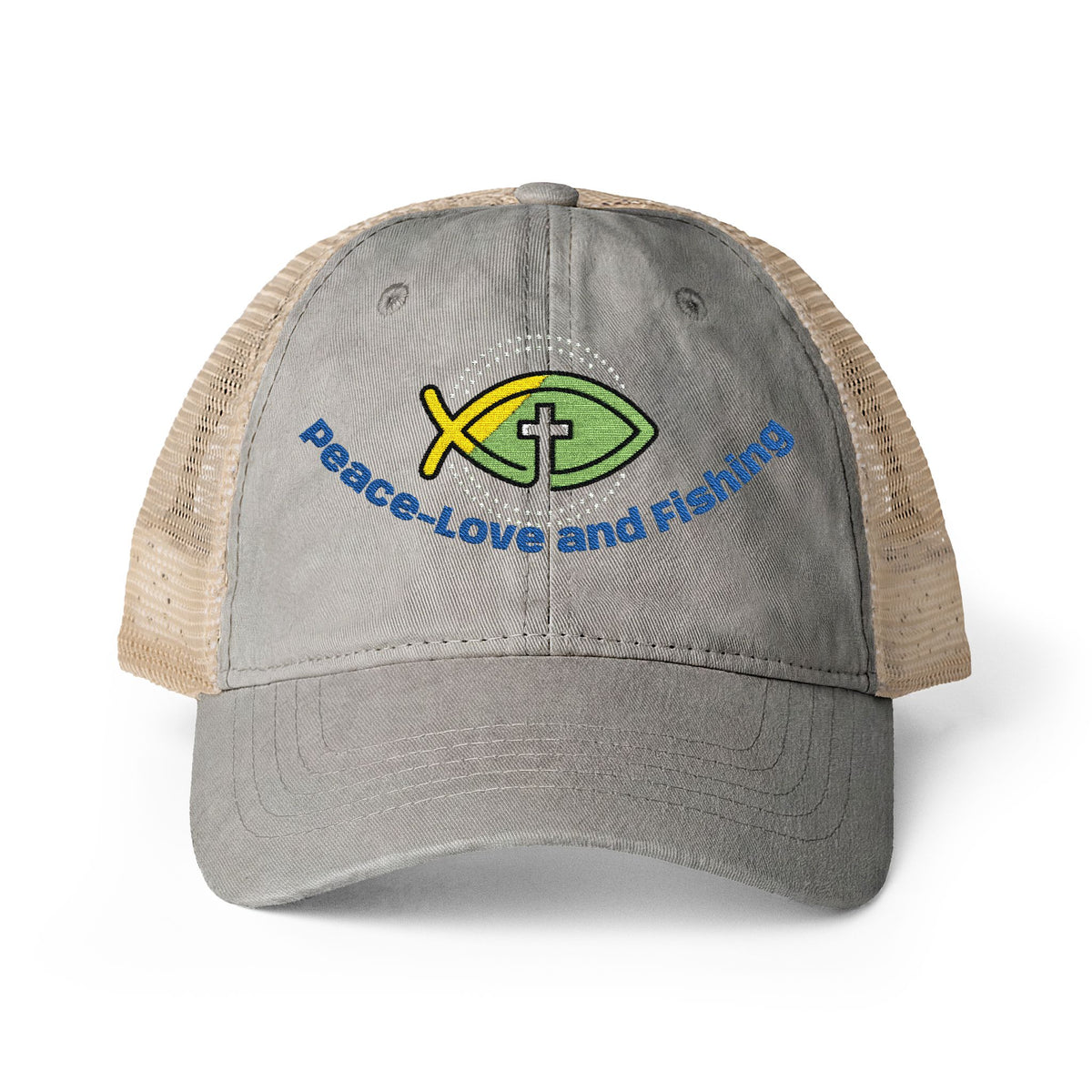 Embroidered Fishing Cap
