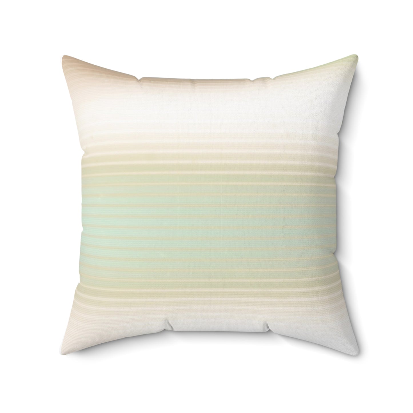 Neutral Ombre Stripes Decorative Throw Pillow
