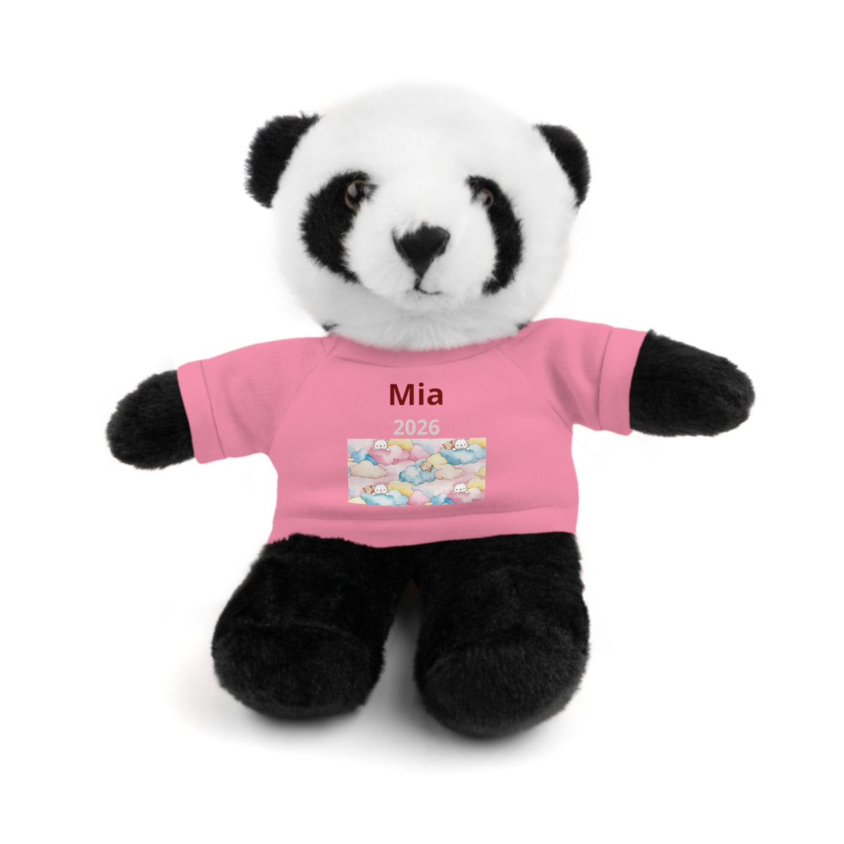 Personalized Plush Bear with Custom Tee — Cute Plush Print & Name