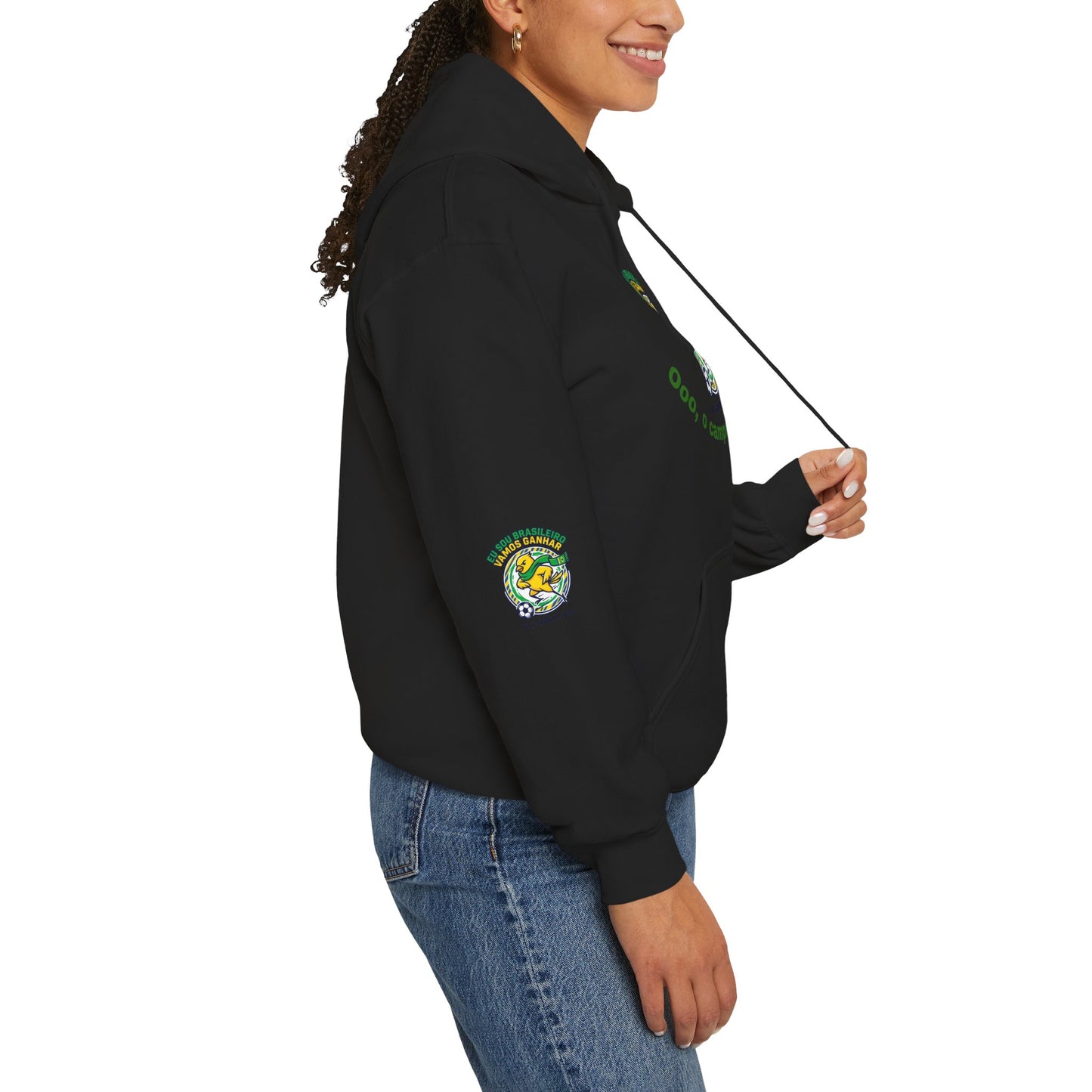 Brazil Retro Soccer Hoodie | national colors, supporters