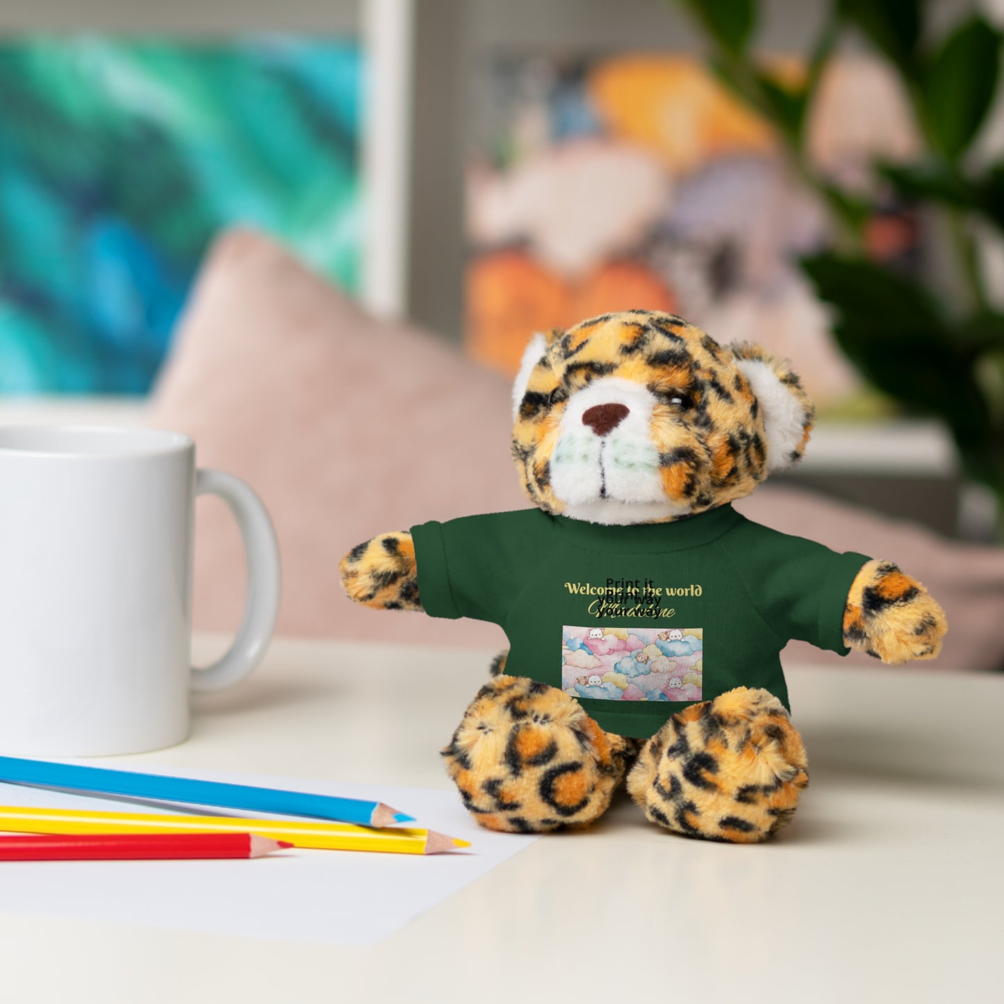 Welcome to the World Newborn Baby Teddy with 'Welcome to the world' Tee