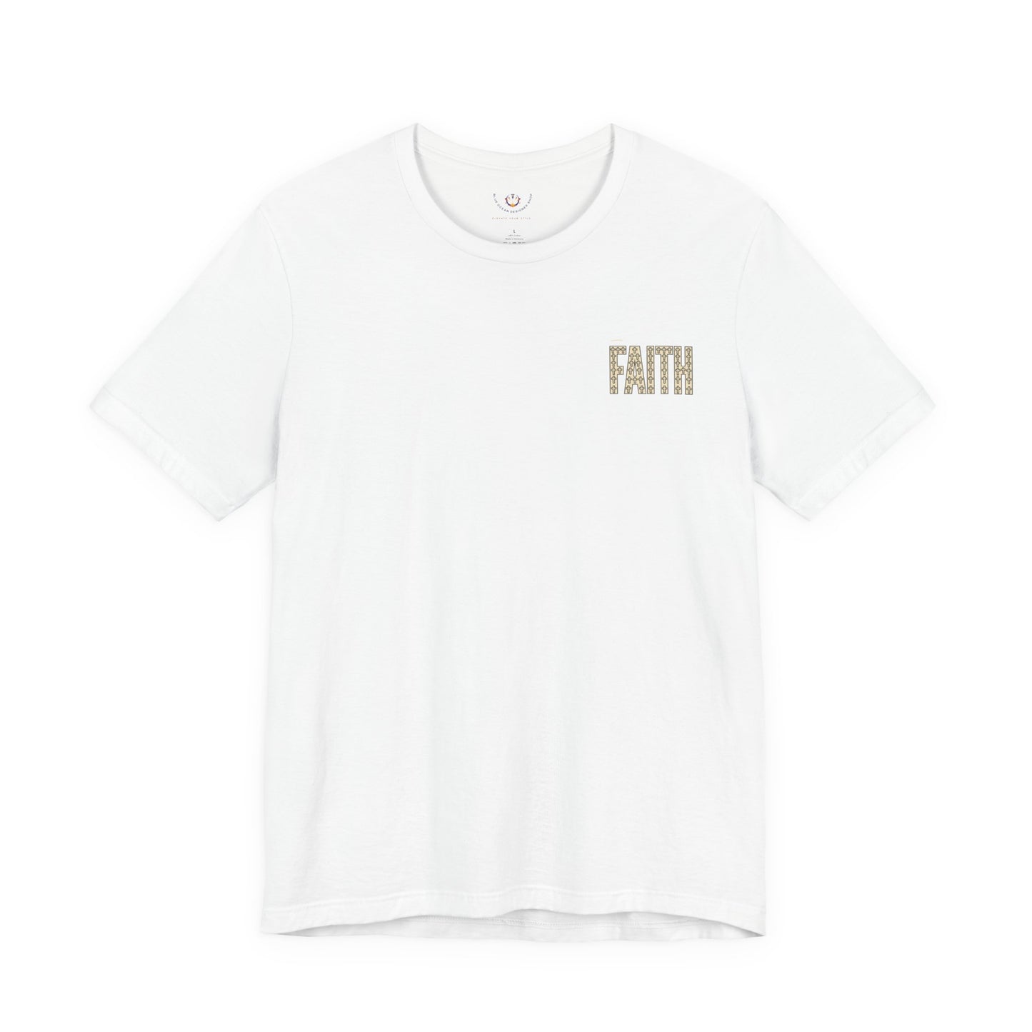 Faith block letters T-Shirt | Christian encouragement, pastel groovy style