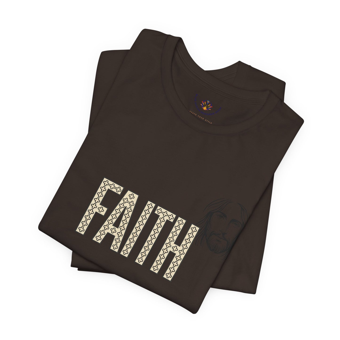 Faith Graphic Tee — Jesus Face Christian T-Shirt