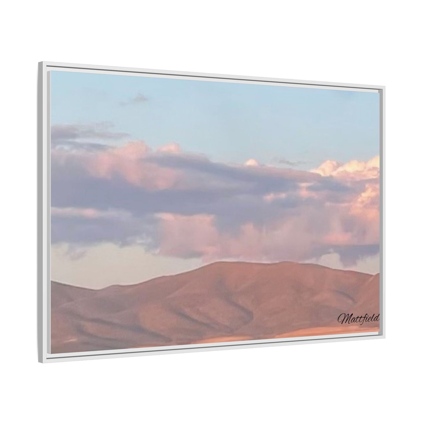 Framed Matte Canvas Wall Art - Serene Landscape Decoration
