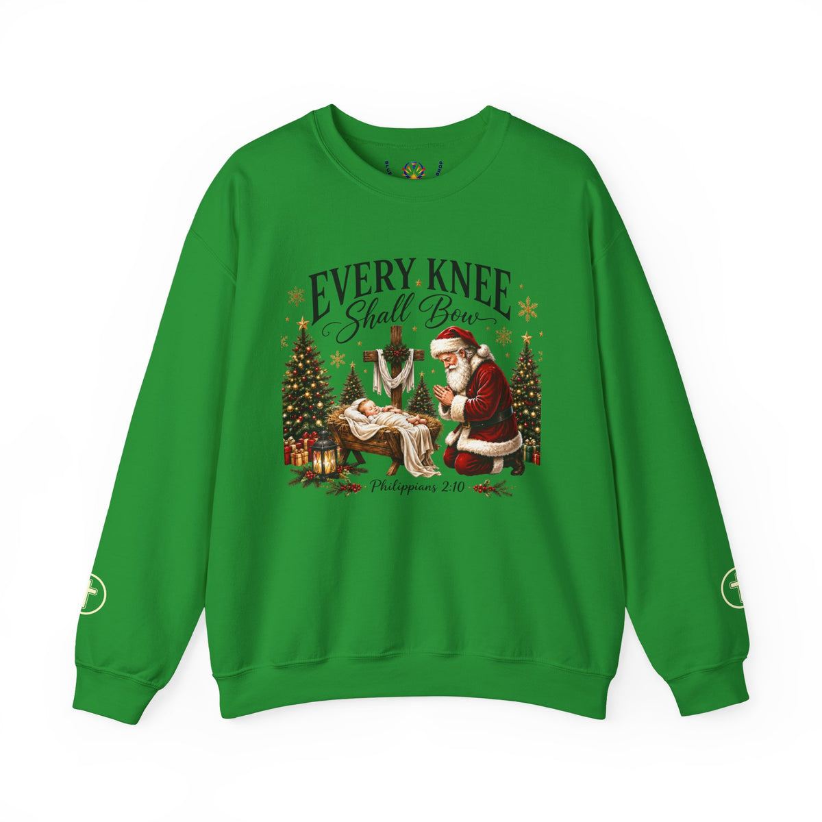 Every Knee shall bow Christmas Crewneck Sweatshirt