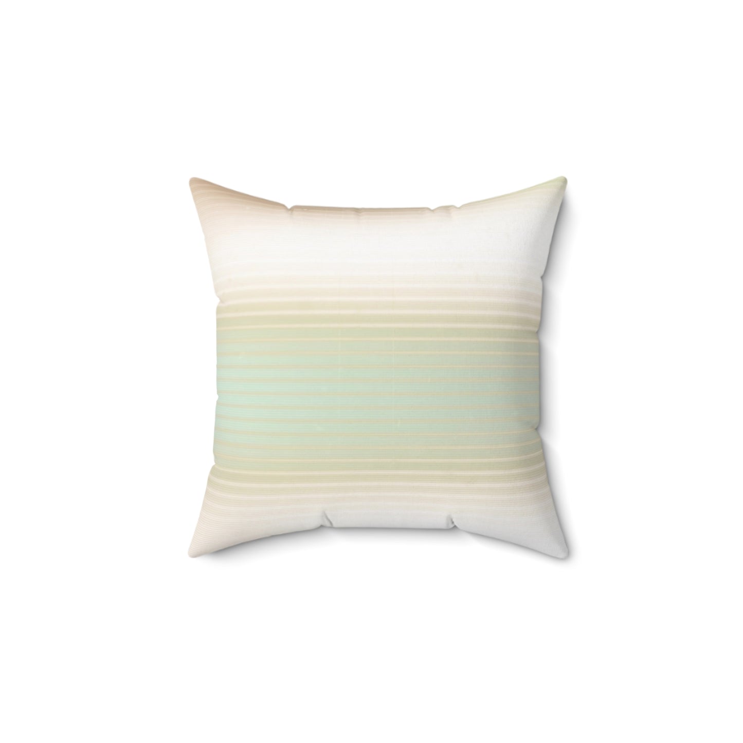 Neutral Ombre Stripes Decorative Throw Pillow
