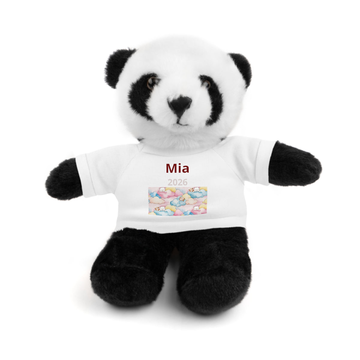 Personalized Plush Bear with Custom Tee — Cute Plush Print & Name