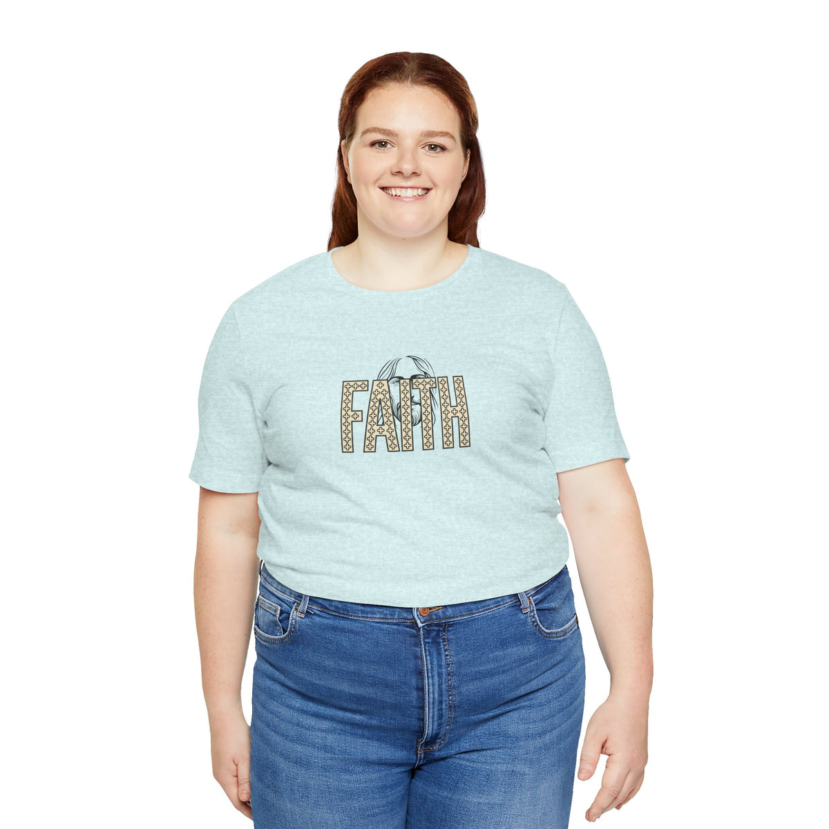 Faith Graphic Tee — Jesus Face Christian T-Shirt
