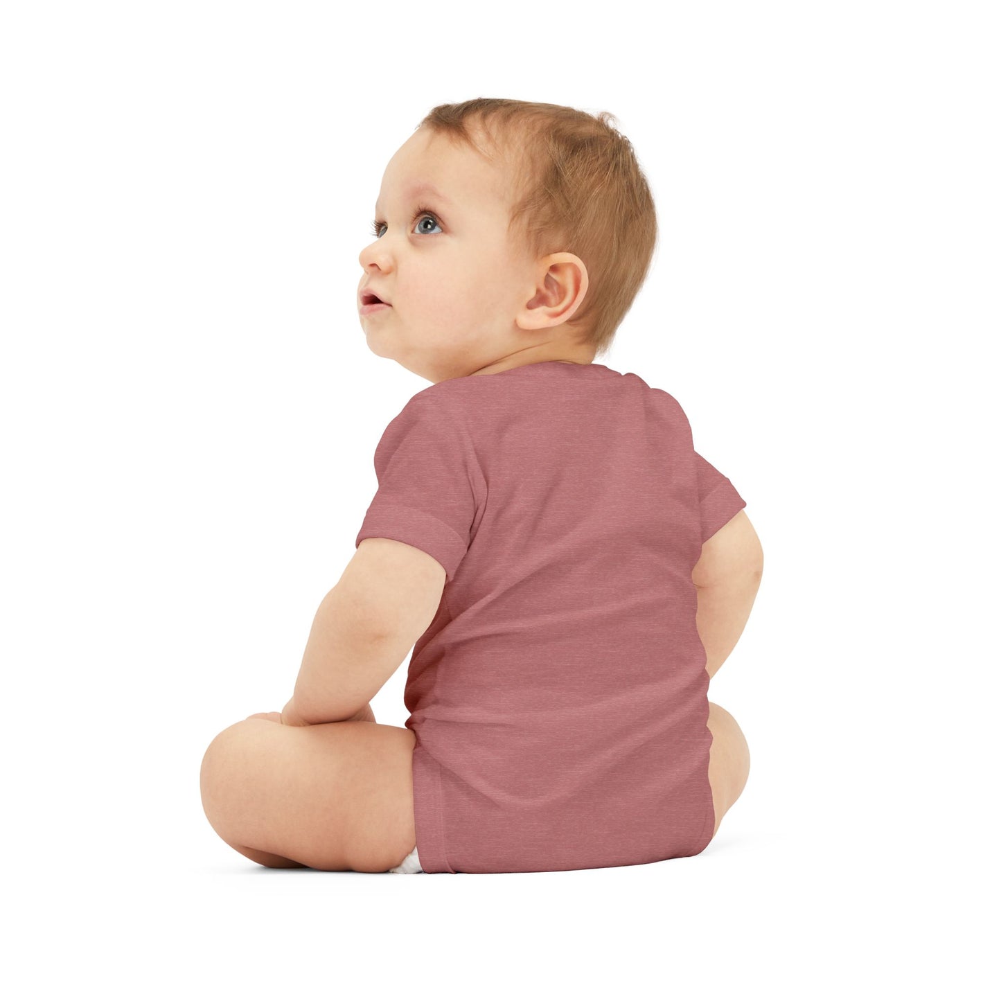 Baby Bunny Onesie - Cute Pink Rabbit Face Infant Bodysuit