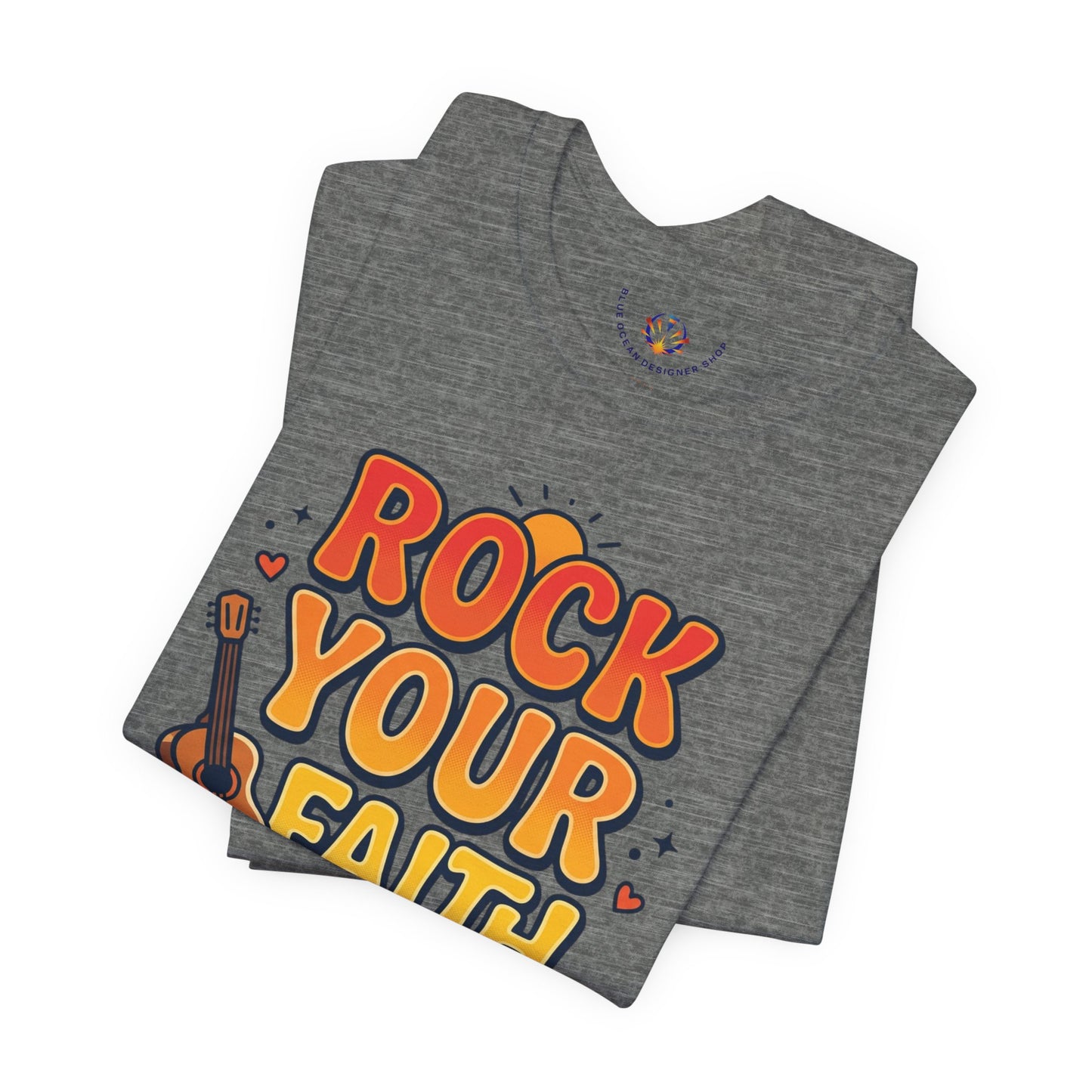 Rock Your Faith Tee | Christian encouragement, retro groovy pastel