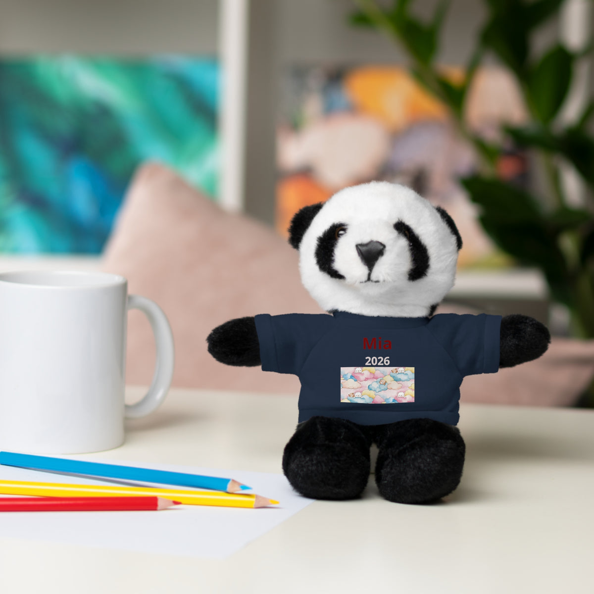 Personalized Plush Bear with Custom Tee — Cute Plush Print & Name