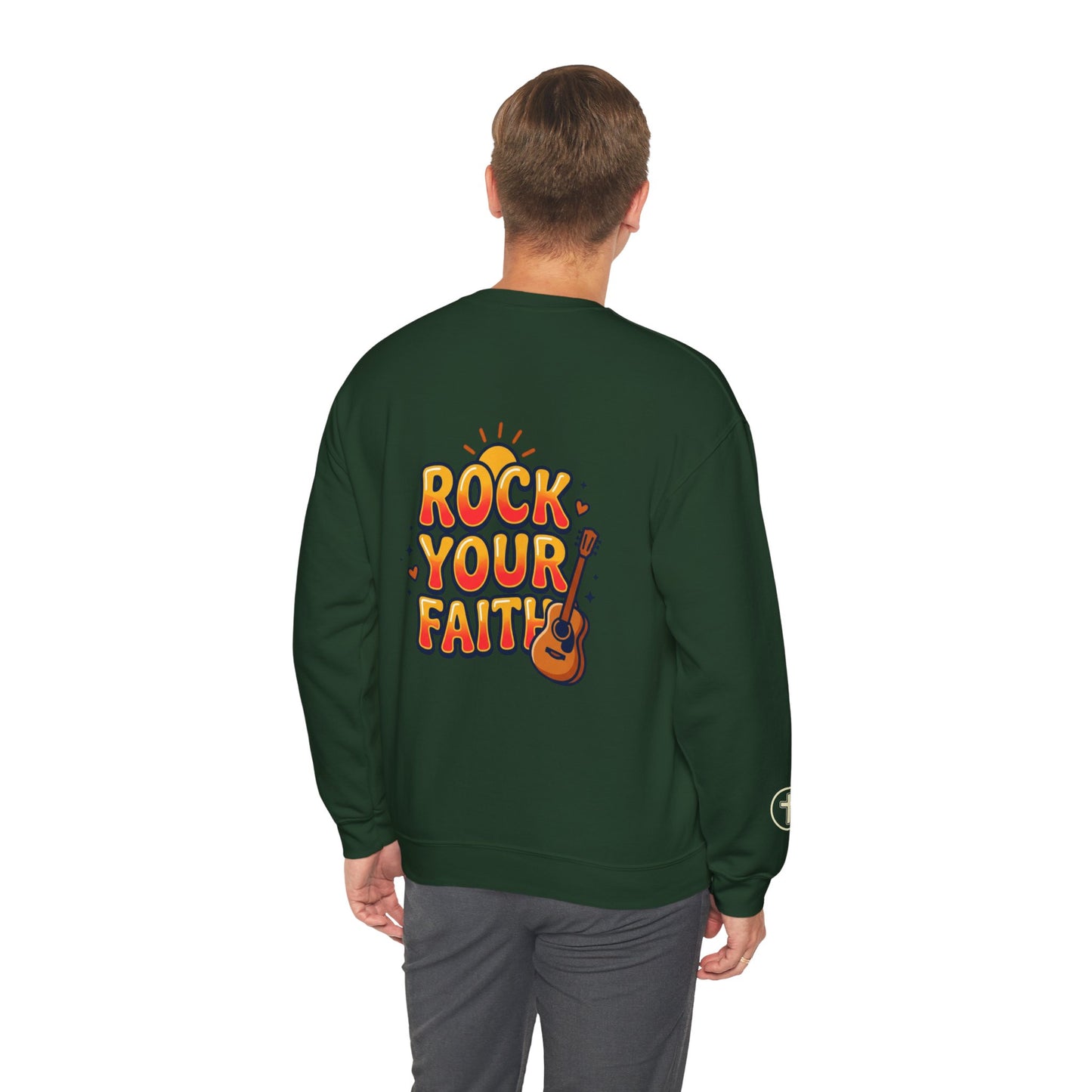 Rock Your Faith Sweatshirt | Christian encouragement, retro groovy pastel