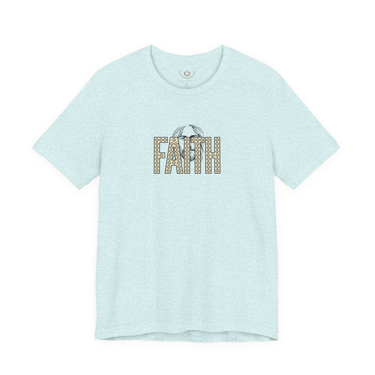 Faith Graphic Tee — Jesus Face Christian T-Shirt